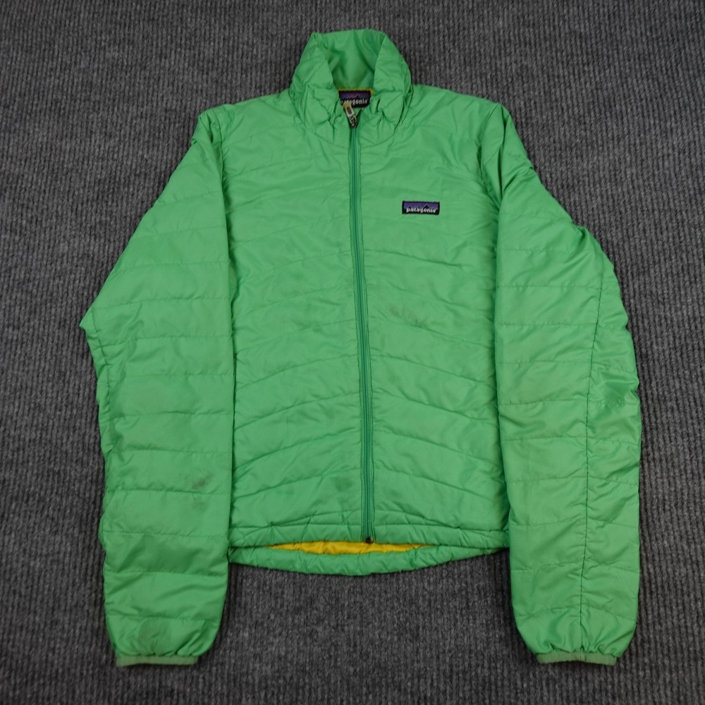 Patagonia Down Sweater Jacket Womens Small Green Puffer Insulated Hiking READ